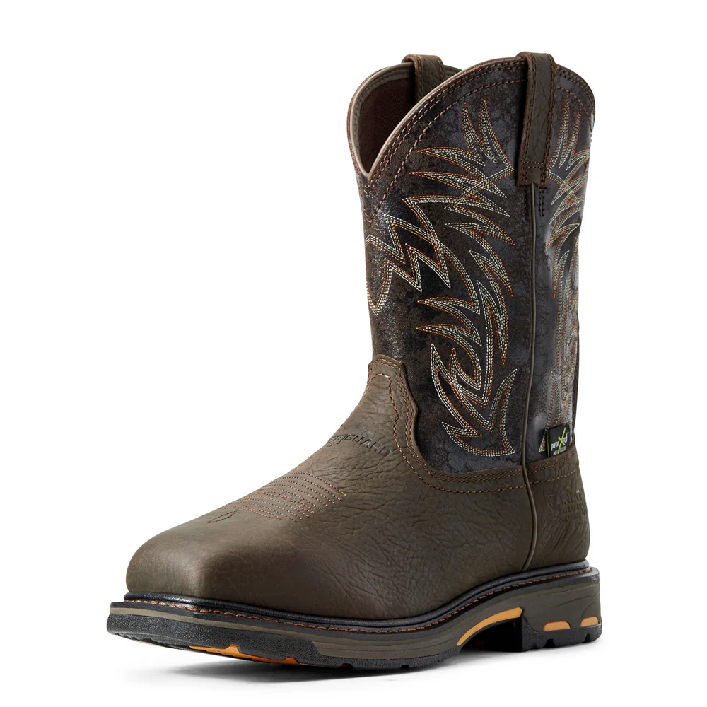WORKHOG WIDE SQUARE COMPOSITE TOE MET-GUARD WATERPROOF BOOT - 200-Brown | Ariat 10016265