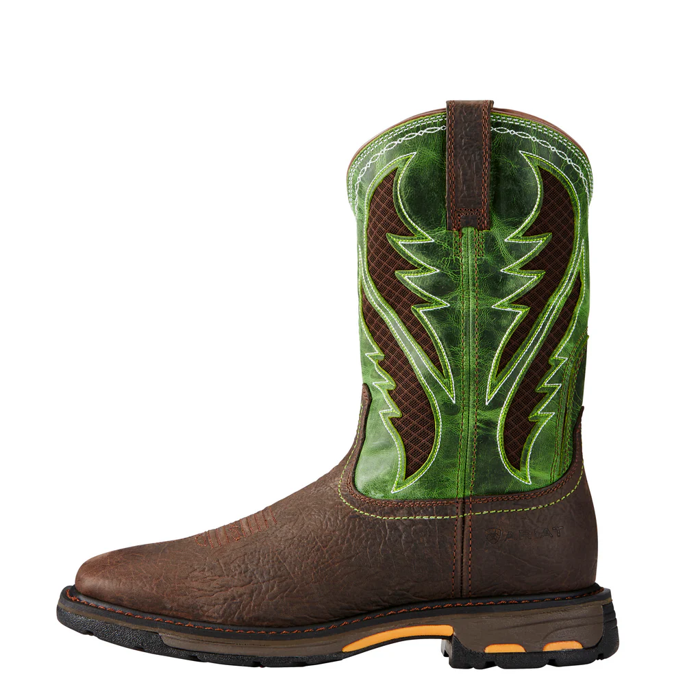 WORKHOG WIDE SQUARE COMPOSITE TOE VENTTEK BOOT - 200-Brown | Ariat 10020084 - Image 2