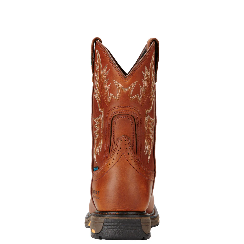 WORKHOG WIDE SQUARE COMPOSITE TOE WATERPROOF CSA BOOT - 200-Brown | Ariat 10017175 - Image 3