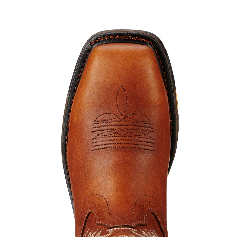 WORKHOG WIDE SQUARE COMPOSITE TOE WATERPROOF CSA BOOT - 200-Brown | Ariat 10017175 - Image 4