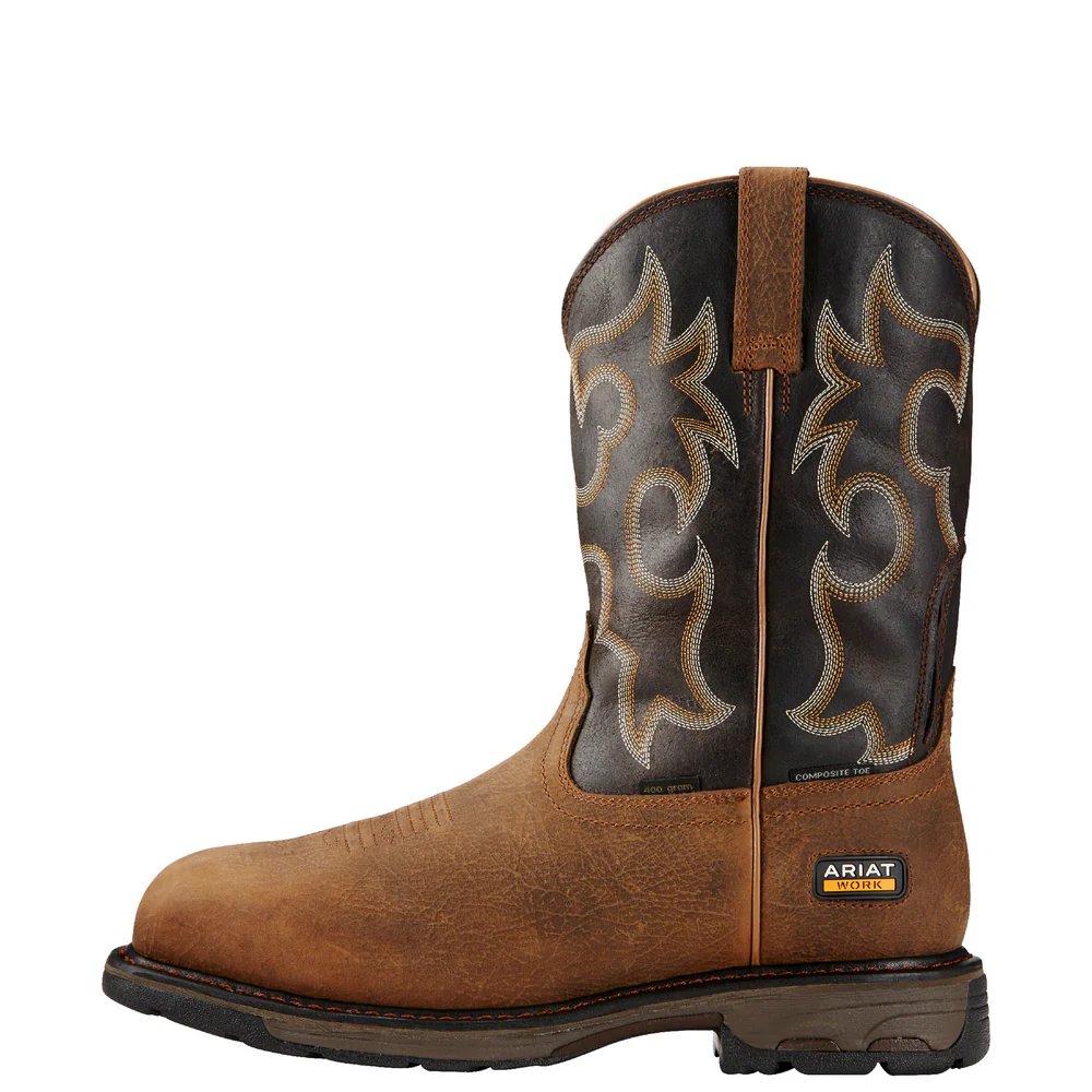 WORKHOG WIDE SQUARE COMPOSITE TOE WATERPROOF INSULATED BOOT - 200-Brown | Ariat 10018555 - Image 2