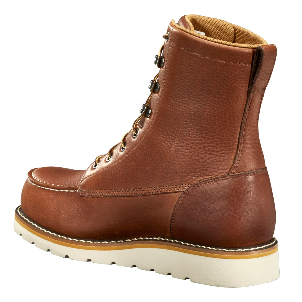 WP 8-INCH MOC STEEL TOE WEDGE WORK BOOT - BRN-Red Brown | Carhartt FW8275-M - Image 2