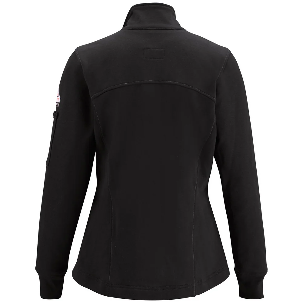 ZIP-FRONT FLEECE FR SWEATSHIRT - BK-Black | Bulwark SEZ3 - Image 2
